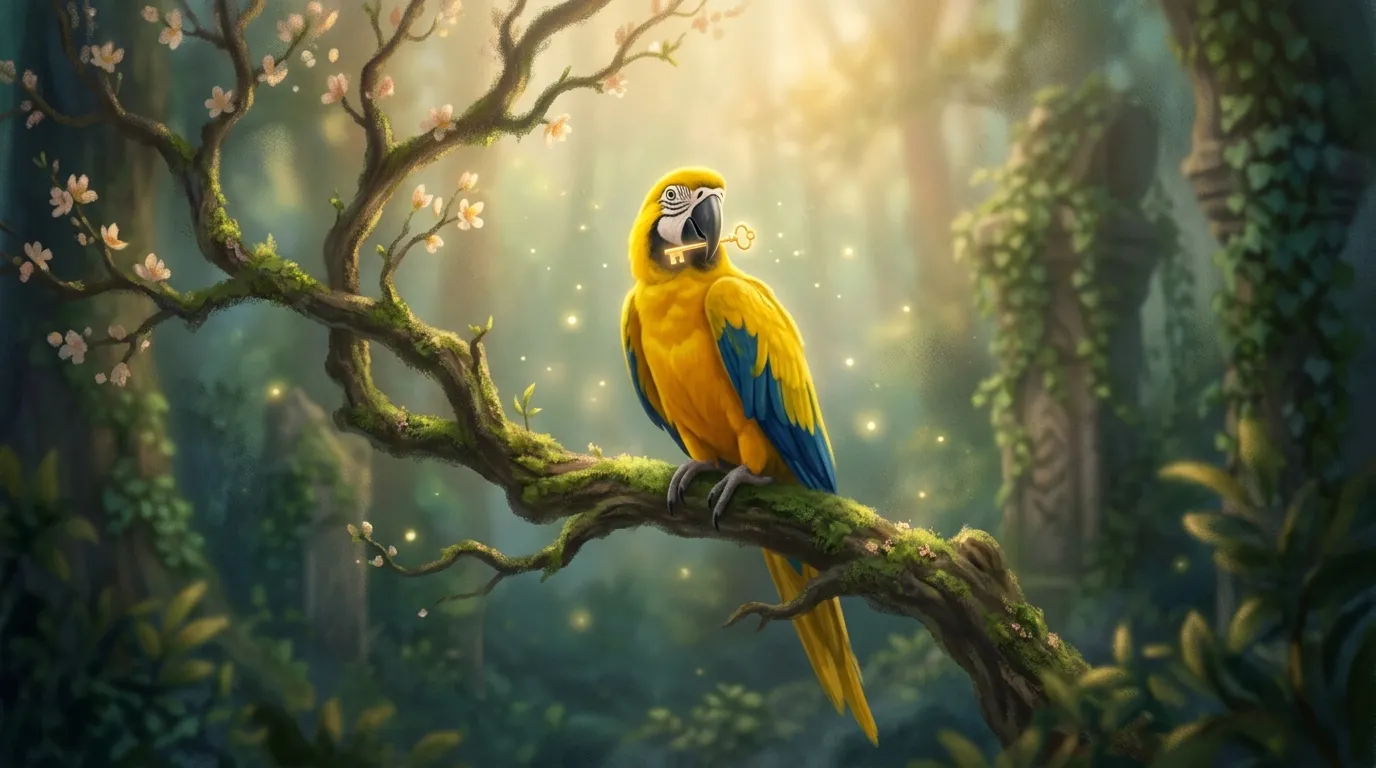 Yellow Parrot in a Dream