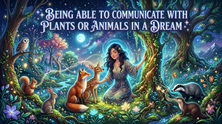 Being Able to Communicate With Plants or Animals in a Dream