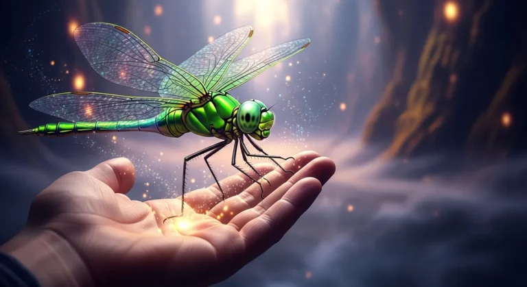 Green Dragonfly Landing on You in a Dream