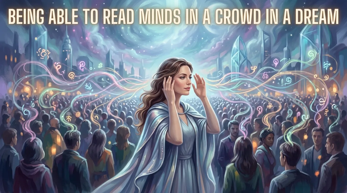 Being Able to Read Minds in a Crowd in a Dream