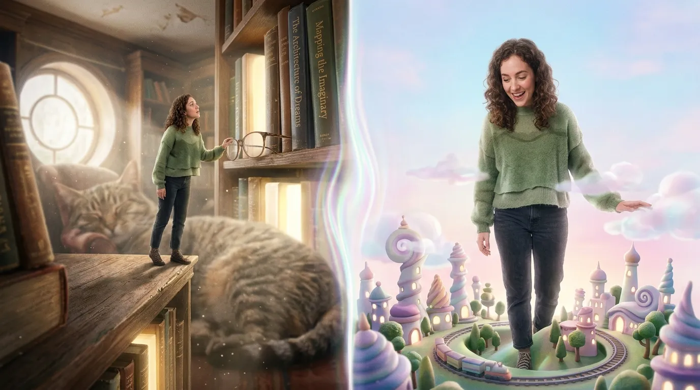 Being Able to Shrink or Grow at Will in a Dream