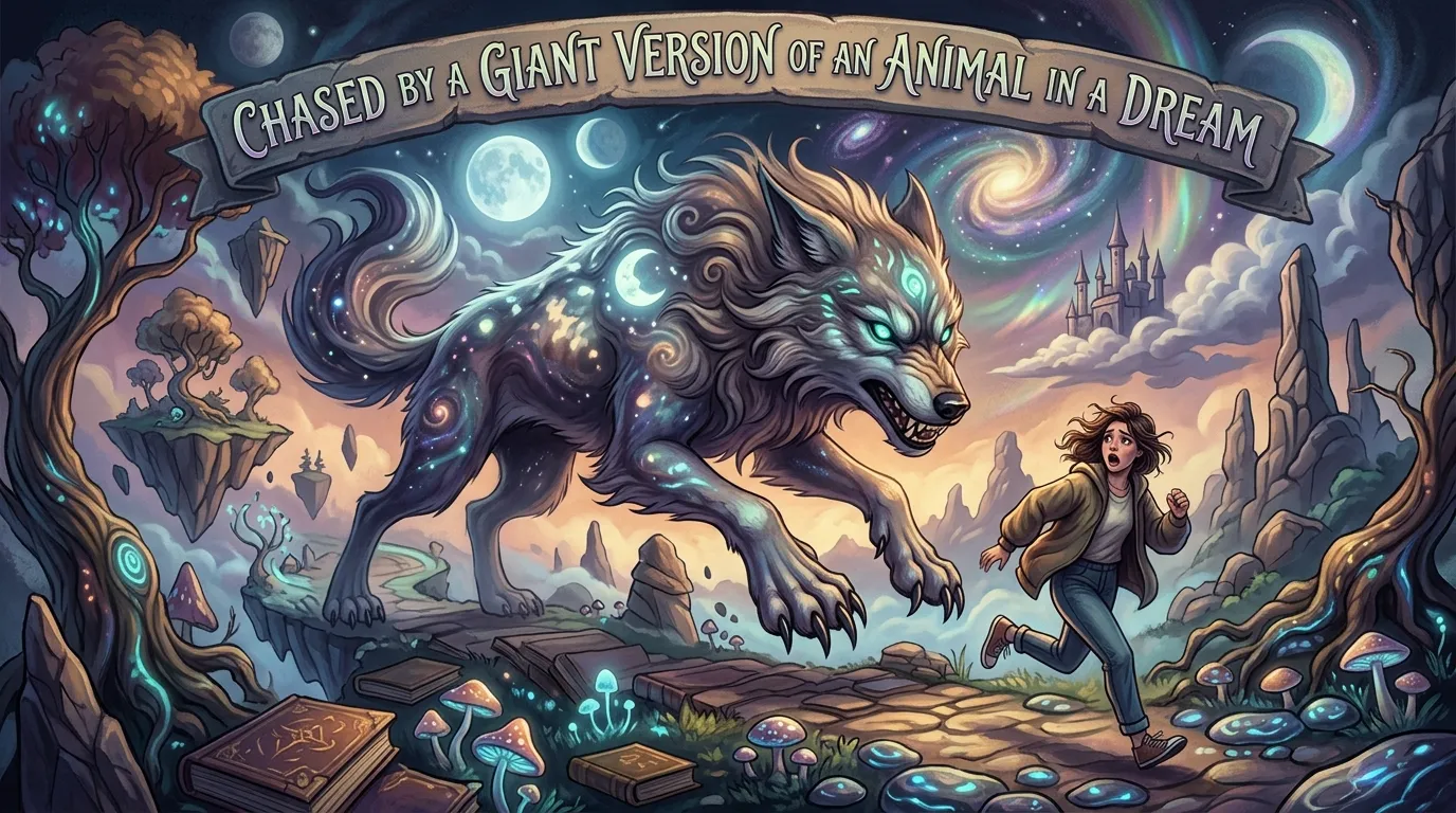 Being Chased by a Giant Version of an Animal in a Dream