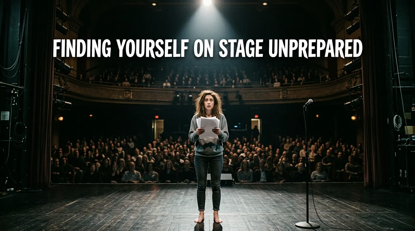 Finding Yourself on Stage Unprepared in a Dream