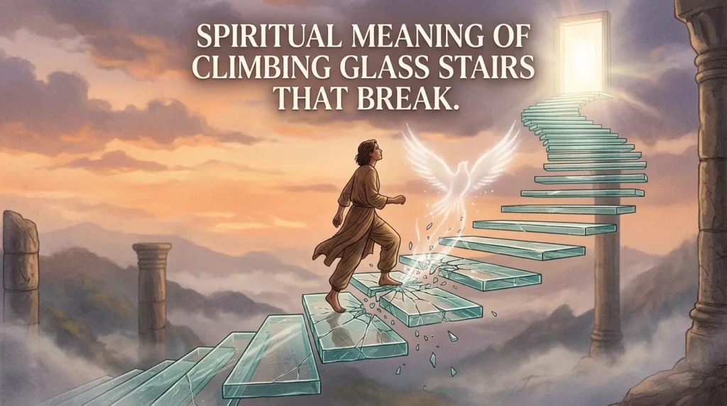 Spiritual Meaning of Climbing Glass Stairs That Break