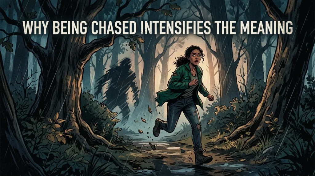 Why Being Chased Intensifies the Meaning