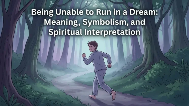 Being Unable to Run in a Dream