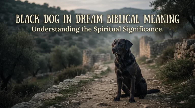 Black Dog in Dream Biblical Meaning