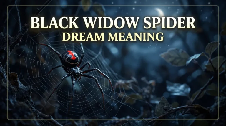 Black Widow Spider Dream Meaning