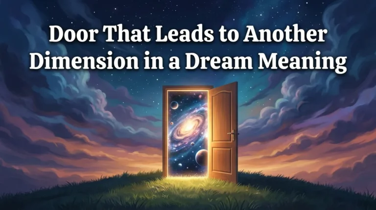 Door That Leads to Another Dimension in a Dream Meaning