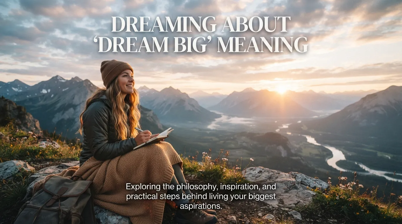 Dreaming About “Dream Big” Meaning