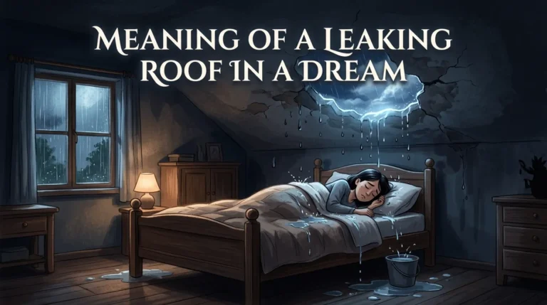 Meaning of a Leaking Roof in a Dream