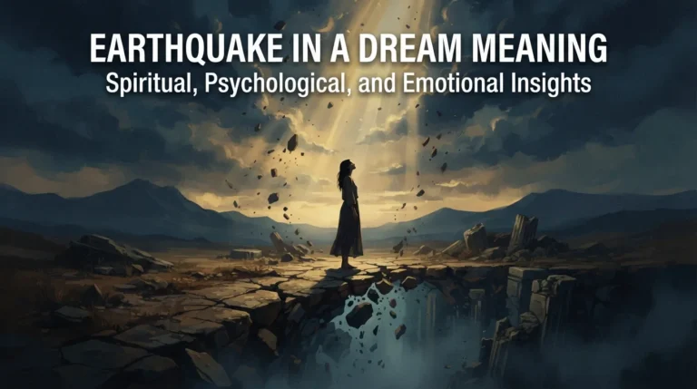 Earthquake in a Dream Meaning